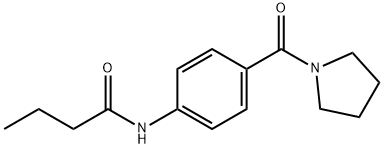 N-[4-(pyrrolidin-1-ylcarbonyl)phenyl]butanamide Struktur