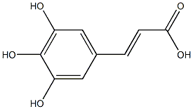 3-(3,4,5-trihydroxyphenyl)acrylic acid Struktur