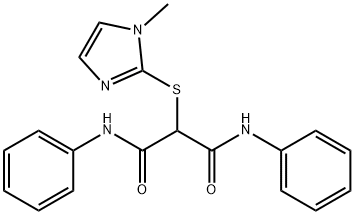 2-((1-methyl-1H-imidazol-2-yl)thio)-N1,N3-diphenylmalonamide Struktur