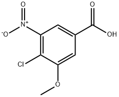 3-nitro-4-chloro-5-methoxybenzoic acid Struktur