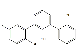 [1,1':3',1''-Terphenyl]-2,2',2''-triol, 5,5',5''-trimethyl- Struktur