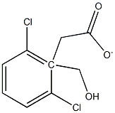 Benzenemethanol,2,6-dichloro-, 1-acetate Struktur