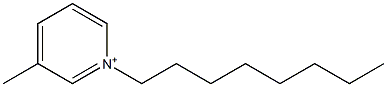 Pyridinium, 3-methyl-1-octyl- Struktur