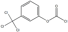 Carbonochloridic acid, 3-(trichloromethyl)phenyl ester Struktur