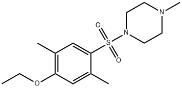 1-((4-ethoxy-2,5-dimethylphenyl)sulfonyl)-4-methylpiperazine Struktur