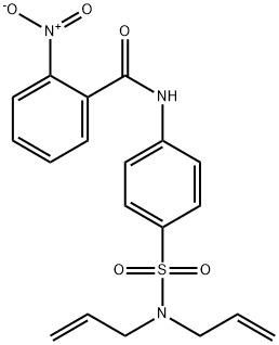 N-[4-[bis(prop-2-enyl)sulfamoyl]phenyl]-2-nitrobenzamide Struktur