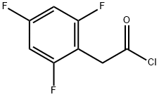 Benzeneacetyl chloride, 2,4,6-trifluoro- Struktur