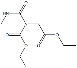 ethyl 2-(ethoxycarbonylmethylcarbamoylamino)acetate Struktur