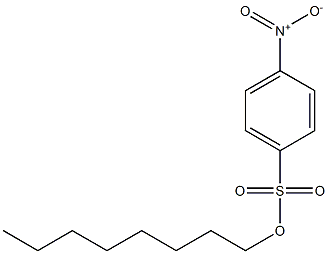 Benzenesulfonic acid, 4-nitro-, octyl ester Struktur