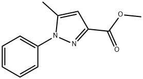 5-Methyl-1-phenyl-1H-pyrazole-3-carboxylic acid methyl ester Struktur