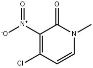 4-Chloro-1-methyl-3-nitro-1H-pyridin-2-one Struktur