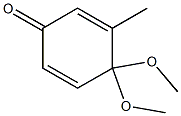 2,5-Cyclohexadien-1-one, 4,4-dimethoxy-3-methyl- Struktur