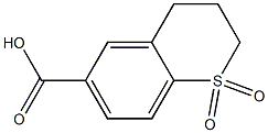 2H-1-Benzothiopyran-6-carboxylic acid, 3,4-dihydro-, 1,1-dioxide Struktur