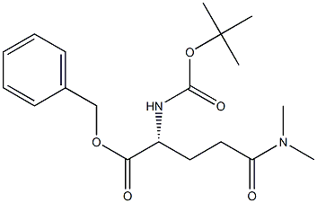 (R)-BENZYL 2-((TERT-BUTOXYCARBONYL)AMINO)-5-(DIMETHYLAMINO)-5-OXOPENTANOATE Struktur