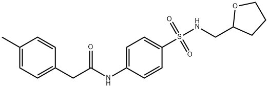 2-(4-methylphenyl)-N-[4-(oxolan-2-ylmethylsulfamoyl)phenyl]acetamide Struktur