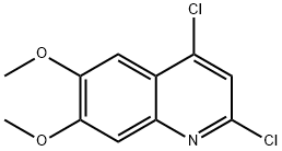 2,4-dichloro-6,7-dimethoxyquinoline Struktur