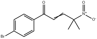 2-Penten-1-one, 1-(4-bromophenyl)-4-methyl-4-nitro- Struktur