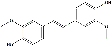 Phenol, 4,4'-(1E)-1,2-ethenediylbis[2-methoxy- Struktur