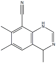 8-Quinazolinecarbonitrile,1,4-dihydro-4,6,7-trimethyl- Struktur