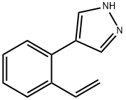 4-(2-ethenylphenyl)-1H-pyrazole Struktur