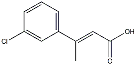 2-Butenoic acid, 3-(3-chlorophenyl)-, (E)- Struktur