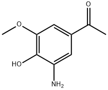 1-(3-Amino-4-hydroxy-5-methoxy-phenyl)-ethanone Struktur