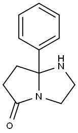 7a-phenyl-hexahydro-1H-pyrrolo[1,2-a]imidazolidin-5-one Struktur