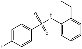 N-(2-ethylphenyl)-4-fluorobenzenesulfonamide Struktur