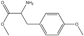 methyl 2-amino-3-(4-methoxyphenyl)propanoate Struktur