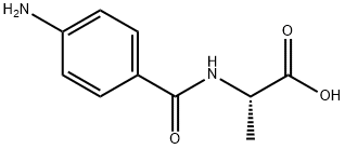 L-Alanine,N-(4-aminobenzoyl)- Struktur