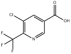 5-chloro-6-(trifluoromethyl)nicotinic acid Struktur