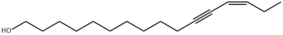 (Z)-13-hexadecen-11-yn-1-ol Struktur