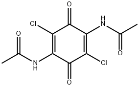 Acetamide,N,N'-(2,5-dichloro-3,6-dioxo-1,4-cyclohexadiene-1,4-diyl)bis- Structure