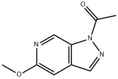 1-(5-Methoxy-pyrazolo[3,4-c]pyridin-1-yl)-ethanone Struktur