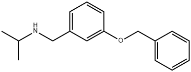 {[3-(benzyloxy)phenyl]methyl}(propan-2-yl)amine Struktur