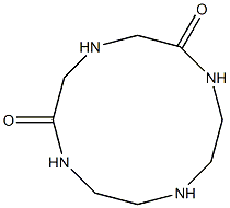 1,4,7,10-Tetraazacyclododecane-2,6-dione Struktur