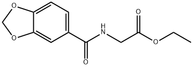 ethyl N-(1,3-benzodioxol-5-ylcarbonyl)glycinate Struktur