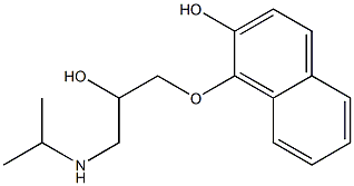 1-[2-hydroxy-3-(propan-2-ylamino)propoxy]naphthalen-2-ol Struktur