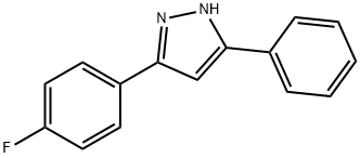 3-(4-Fluoro-phenyl)-5-phenyl-1H-pyrazole Struktur