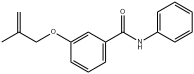 3-(2-methylprop-2-enoxy)-N-phenylbenzamide Struktur