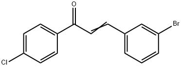 2-Propen-1-one,3-(3-bromophenyl)-1-(4-chlorophenyl)- Struktur