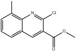 methyl 2-chloro-8-methylquinoline-3-carboxylate Struktur