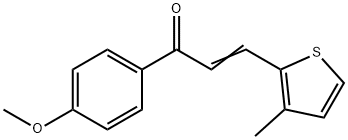 (2E)-1-(4-methoxyphenyl)-3-(3-methylthiophen-2-yl)prop-2-en-1-one Struktur