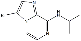 Imidazo[1,2-a]pyrazin-8-amine, 3-bromo-N-(1-methylethyl)- Struktur