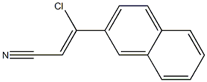 2-Propenenitrile, 3-chloro-3-(2-naphthalenyl)- Struktur