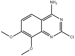 2-chloro-7,8-dimethoxyquinazolin-4-amine Struktur