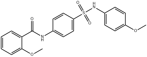 2-methoxy-N-(4-{[(4-methoxyphenyl)amino]sulfonyl}phenyl)benzamide Struktur