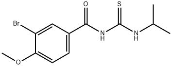 3-bromo-4-methoxy-N-(propan-2-ylcarbamothioyl)benzamide Struktur