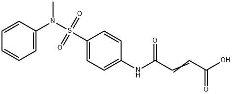 (E)-4-[4-[methyl(phenyl)sulfamoyl]anilino]-4-oxobut-2-enoic acid Struktur