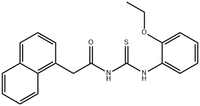 N-{[(2-ethoxyphenyl)amino]carbonothioyl}-2-(1-naphthyl)acetamide Struktur